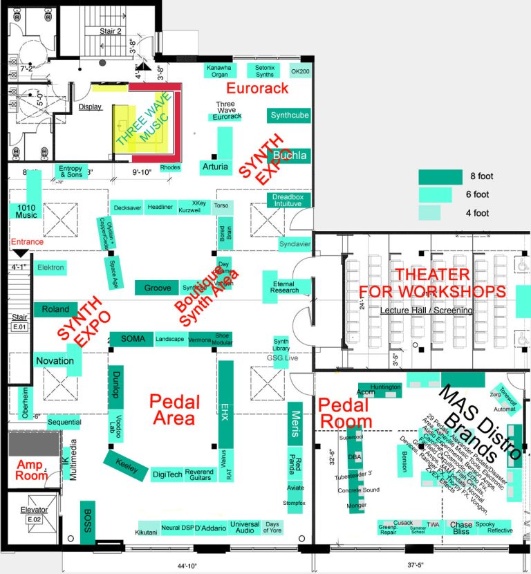 Brooklyn Synth & Pedal Expo - Info for Exhibitors 1 Floorplan 2025 1